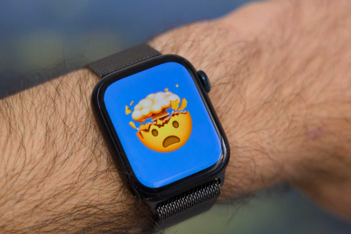 Apple Watch mind blown emoji