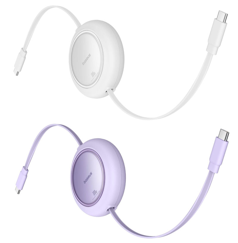 Baseus 100W 6.6ft Retractable USB-C Cable – Best retractable long 100W USB-C cable