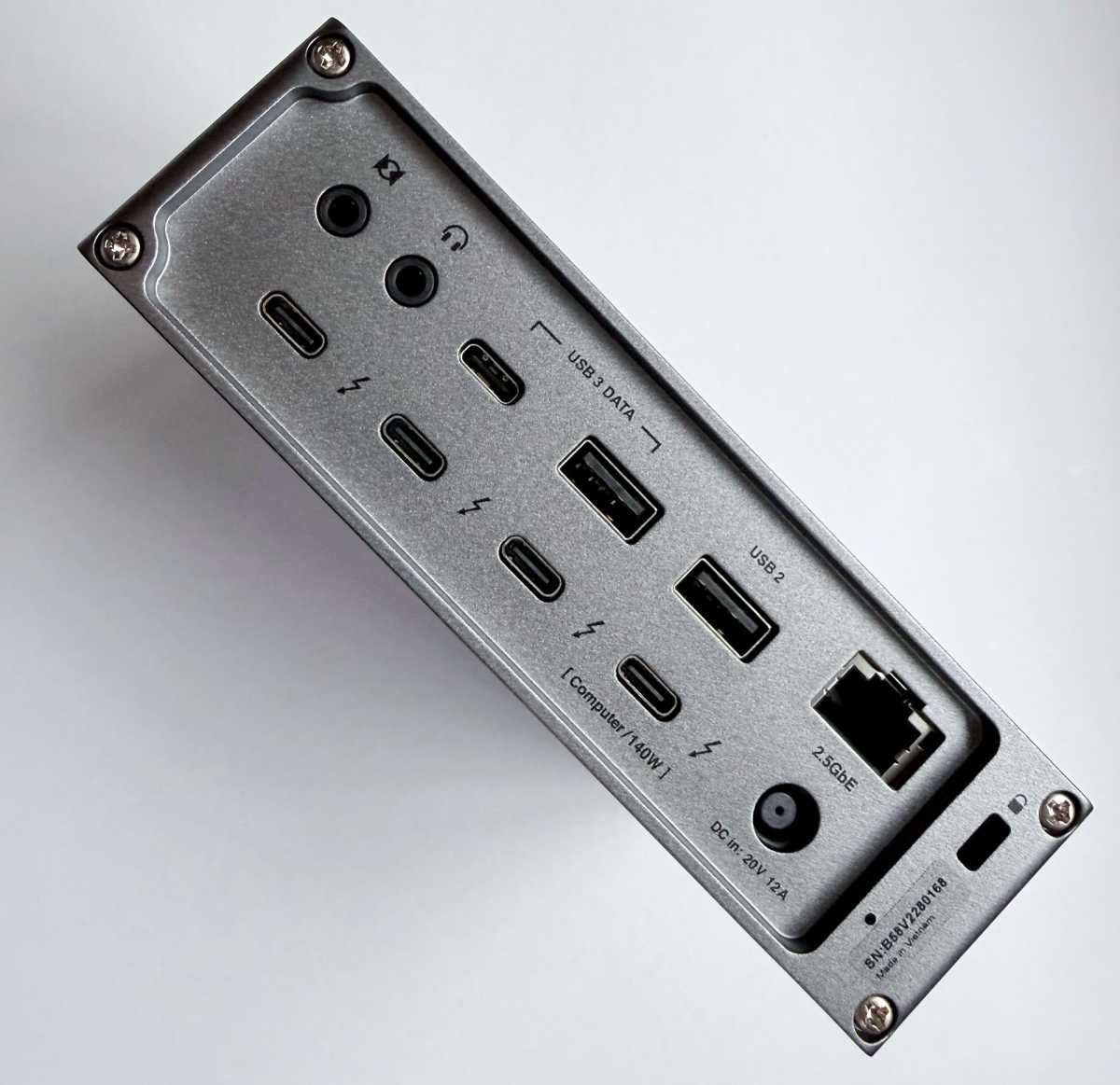 CalDigit TS5 Thunderbolt 5 Dock back angle