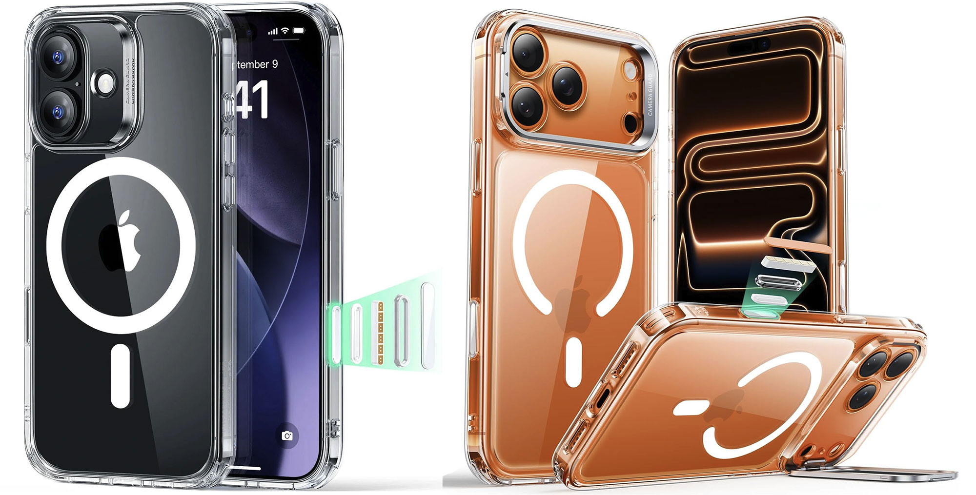 ESR Classic Hybrid Magnetic Case – Best budget clear iPhone 17 case