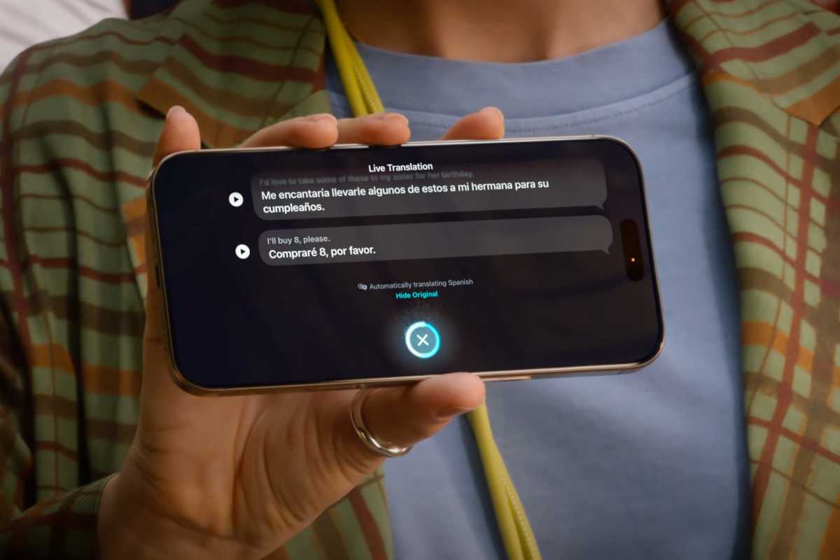 iPhone Live Translation