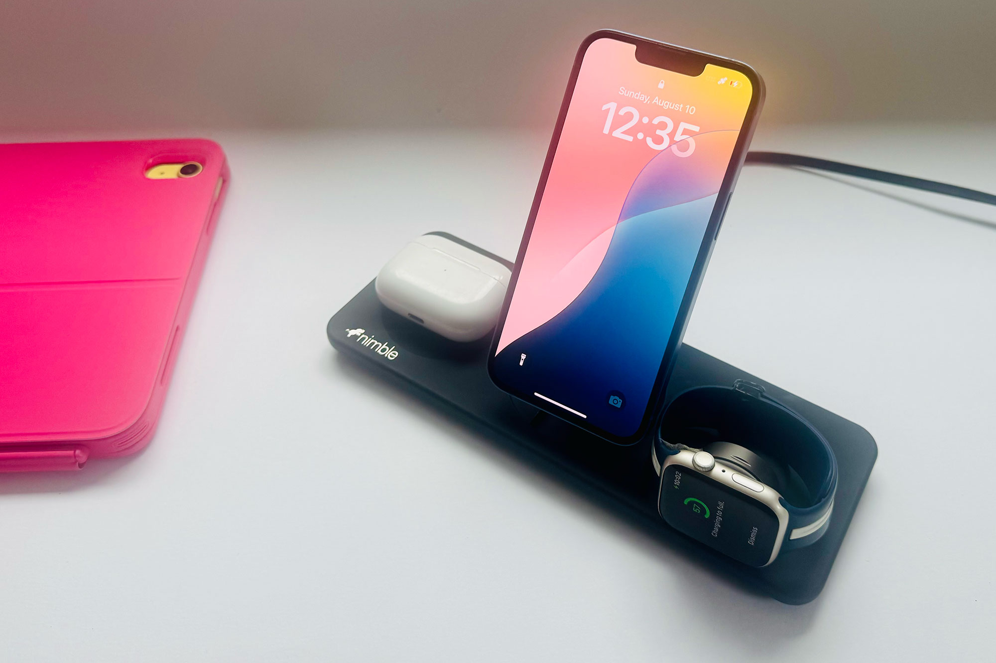 Nimble Podium 3-in-1 Wireless Charger – 3-in-1 Qi2 charging pad