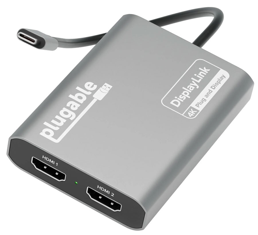 Plugable USB-C Dual 4K HDMI Adapter USBC-6950M