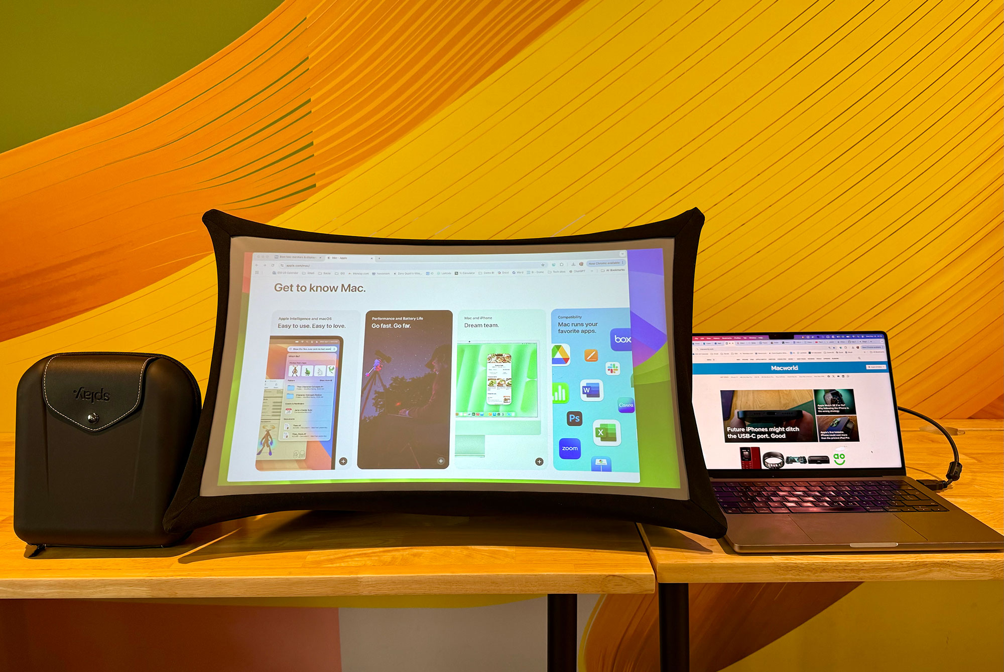 Arovia Splay: Ultra-portable, foldable monitor and projector