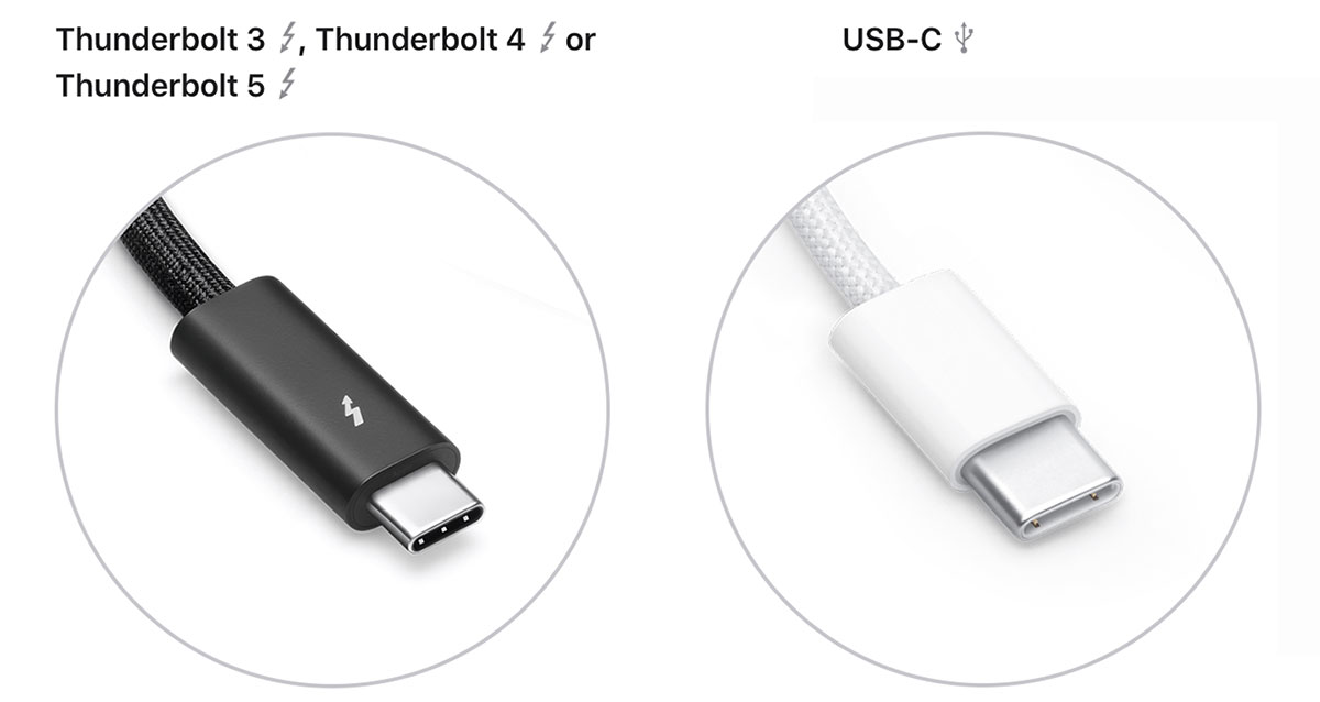 Thunderbolt and USB-C connectors